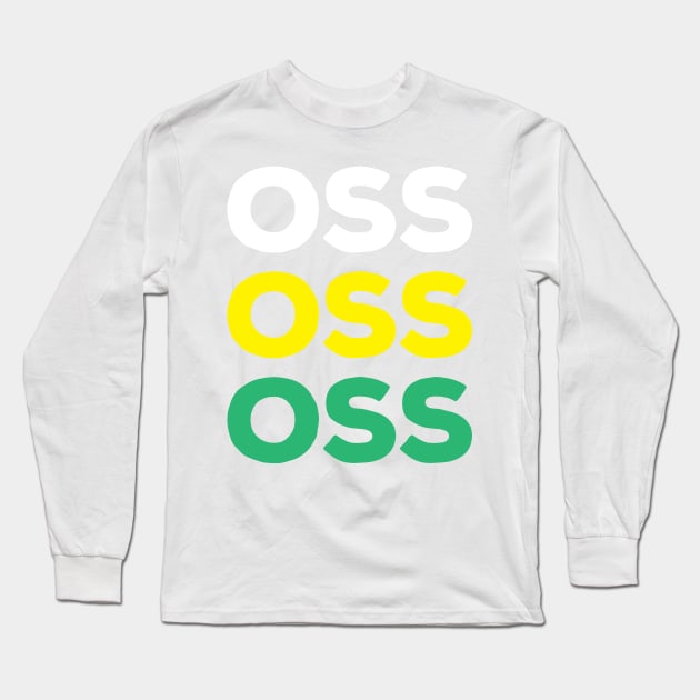 OSS - Brazilian Jiu-Jitsu Long Sleeve T-Shirt by Kyle O'Briant